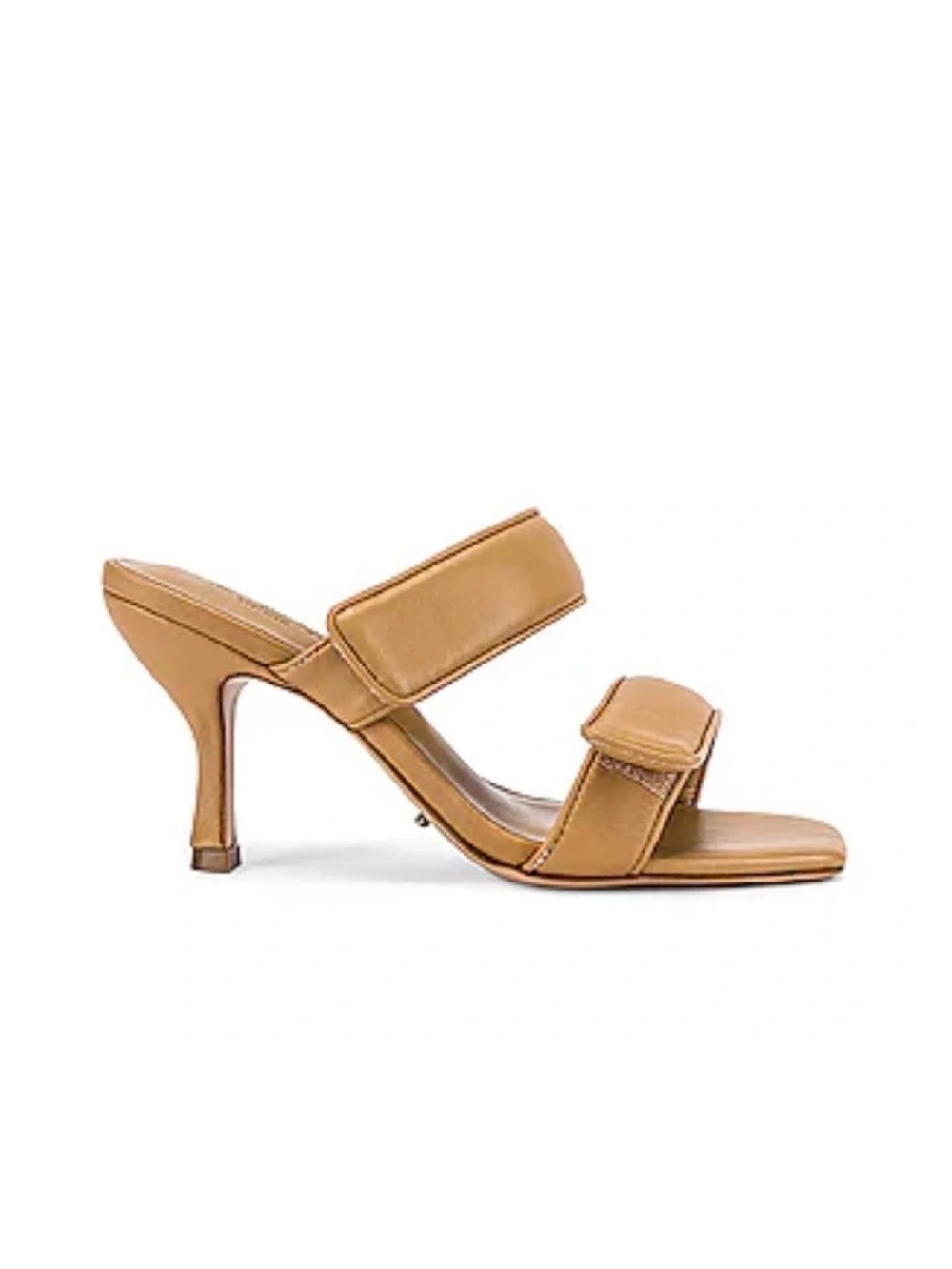 Tony Bianco Bounty Mule Kitten Heels in Honey Sheep Nappa